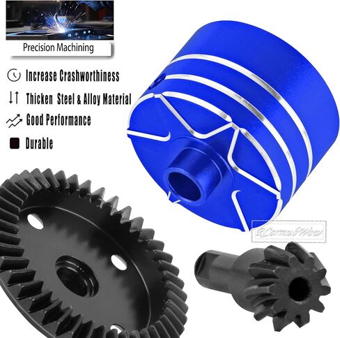 RC F/R Diff 43t &10t Input Gear Upgrades Part for 1/8 Kraton/Outcast/Talion 6S BLX EXB,Notorious 6S BLX,1/7 Mojave 6S BLX EXB,BigRock/Fireteam 6S BLX,Replace ARA310990 ARA310979,Pink in Saudi Arabia
