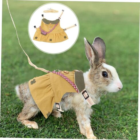 Happyyami Small Animals قابلة للتعديل مقود للمشي في الهواء الطلق تسخير الحيوانات الأليفة للتنفس للهامستر والأرانب لممارسة الرياضة اليومية ومتعة عطلة نهاية الأسبوع in Kuwait