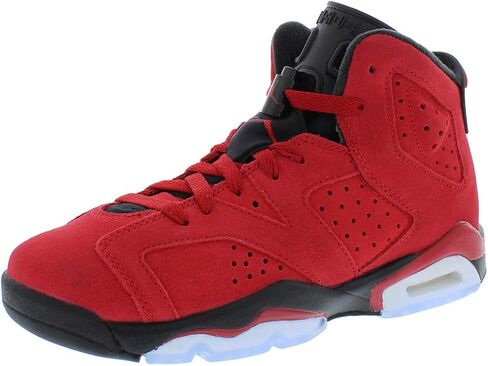 Nike Jordan 6 Retro (Ps) Boys Shoes Size 2Y, Color: White/Medium Grey-Cool Grey in Saudi Arabia
