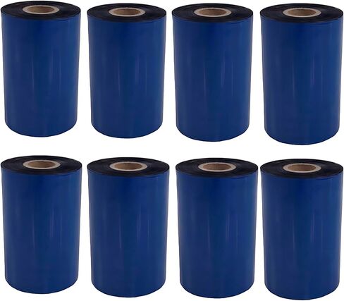 Thermal Transfer Printer Ribbon Roll – Bulk Black Standard Resin-Enhanced Wax Ribbons (4.33" x 1181'/110mm x 360m) – Compatible with Datamax Printers & More (24 Rolls) in Saudi Arabia