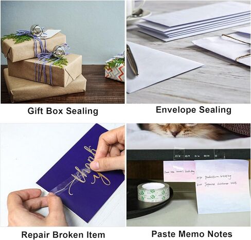 BOMEI PACK 36Rolls Crystal Clear Tape for Gift Wrapping, Transparent Tape Refills for Dispenser, Office Tape for Home and School, 3/4Inch x 1000 inch in Saudi Arabia