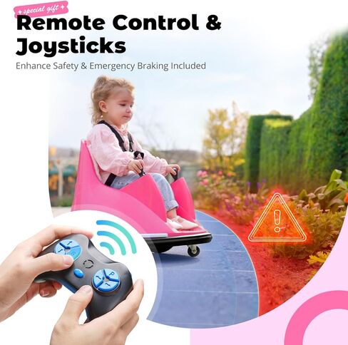 سيارة Zupapa 12V المصد للطفل للأطفال الصغار 1.5-6 سنوات مع التحكم عن بعد بلوتوث الموسيقى 3 ​​سرعات DIY لوحة الترخيص ركوب كهربائي على اختبارات CPSIA ASTM مع شهادات CPC FCC in Kuwait