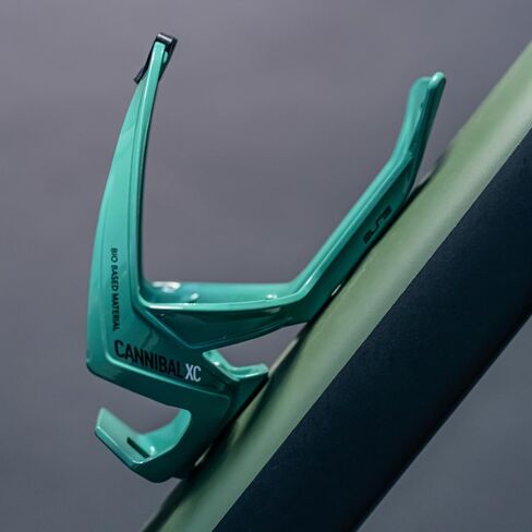 Elite Cannibal Xc Black Glossy Bottle Cage, Red Graphic in Saudi Arabia