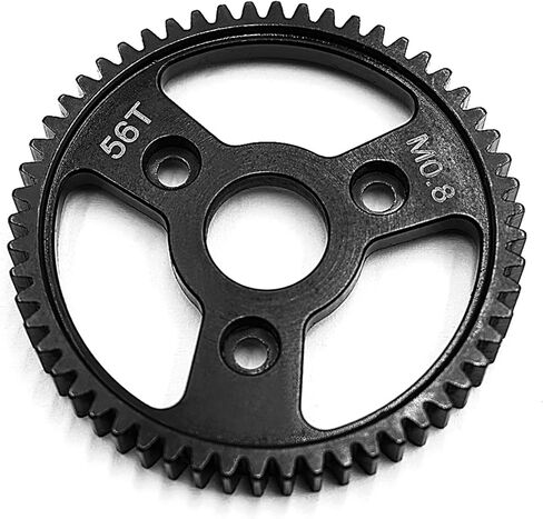 RC Car Praps for Slash for Revo for E-Revo for Summit 1/10 RC for Buggy Truck Upgrade Part Steel Main Spur Gear 32P 0.8m Motor Pinion Gears 54/56/58T (58T) in Kuwait
