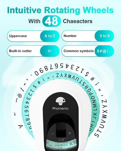 Phomemo Embossing Label Maker, E975 Vintage Retro Embossed Labeler, 3D Old School Label Makers, Handheld Manual Label Maker Machine Printer, Old Fashion Label Maker for Home, DIY & Crafting, Black in Saudi Arabia