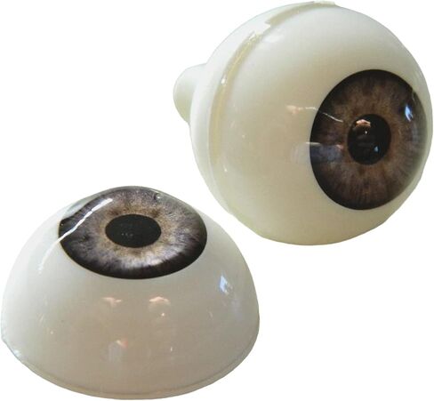 Pair of Realistic Acrylic Full Round Life Size Eyes for Halloween Props, Masks, Dolls or Bears 26 mm (Blind) in Saudi Arabia