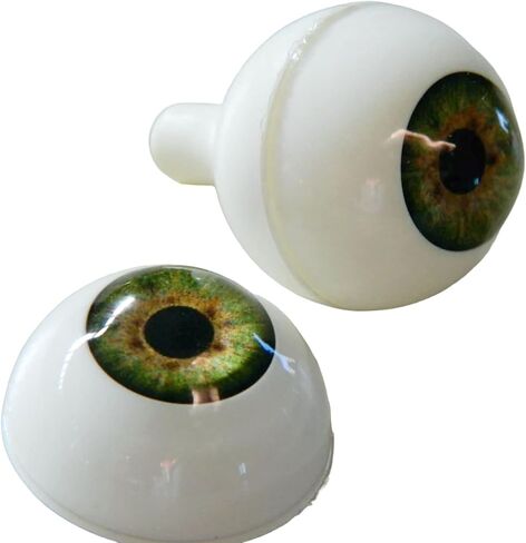 Pair of Realistic Acrylic Full Round Life Size Eyes for Halloween Props, Masks, Dolls or Bears 26 mm (Blind) in Saudi Arabia