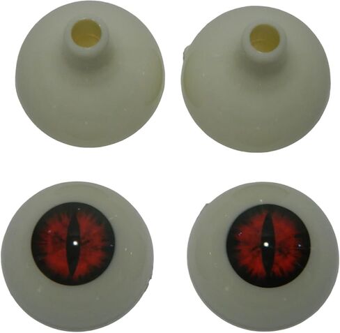 Pair of Realistic Acrylic Full Round Life Size Eyes for Halloween Props, Masks, Dolls or Bears 26 mm (Blind) in Saudi Arabia