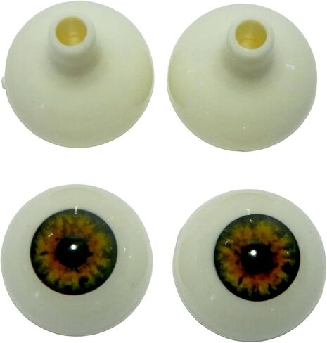 Pair of Realistic Acrylic Full Round Life Size Eyes for Halloween Props, Masks, Dolls or Bears 26 mm (Blind) in Saudi Arabia