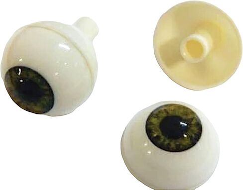 Pair of Realistic Acrylic Full Round Life Size Eyes for Halloween Props, Masks, Dolls or Bears 26 mm (Blind) in Saudi Arabia