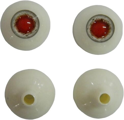 Pair of Realistic Acrylic Full Round Life Size Eyes for Halloween Props, Masks, Dolls or Bears 26 mm (Blind) in Saudi Arabia