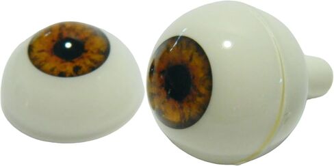 Pair of Realistic Acrylic Full Round Life Size Eyes for Halloween Props, Masks, Dolls or Bears 26 mm (Blind) in Saudi Arabia