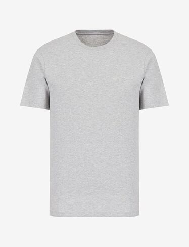 A | X ARMANI EXCHANGE Men's Short Sleeve Micro Milano/Ny Logo T-Shirt, Dark Slate, XXL in Saudi Arabia