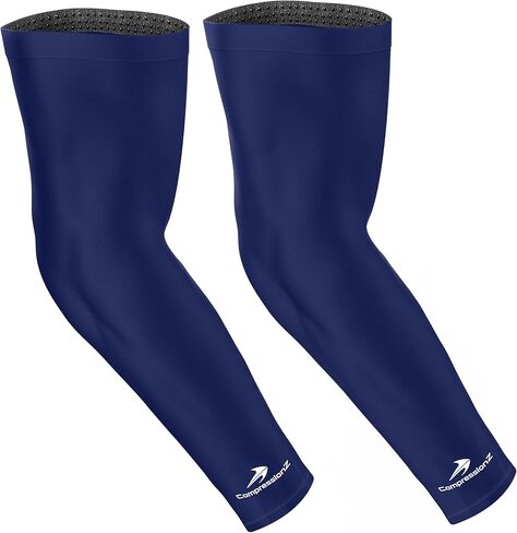 أكمام أذرع ضاغطة من CompressionZ للرجال والنساء للحماية من الأشعة فوق البنفسجية (كحلي، XL) in Kuwait