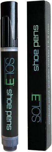 SOL3 Shoe Pens - Midsole Marker Sneaker Paint for Leather, Canvas, Suede & Knit Shoes (Black) in Kuwait