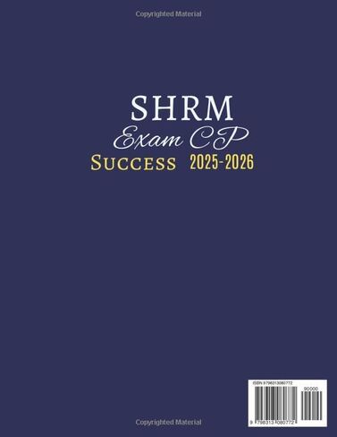 SHRM-CP Exam Prep 2025-2026: دليل دراسة الموارد البشرية الكامل مع القوانين واستراتيجيات الامتثال والاختبار: تمرير شهادة الموارد البشرية الخاصة بك مع رؤى الخبراء وسيناريوهات العالم الحقيقي وامتحان الممارسة الكاملة الطول in Saudi Arabia