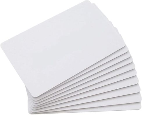 White Blank PVC Cards 0.76mm 30 mil for ID Badges, (100 Pack) Compatible with Badgy Printers (100) in Saudi Arabia