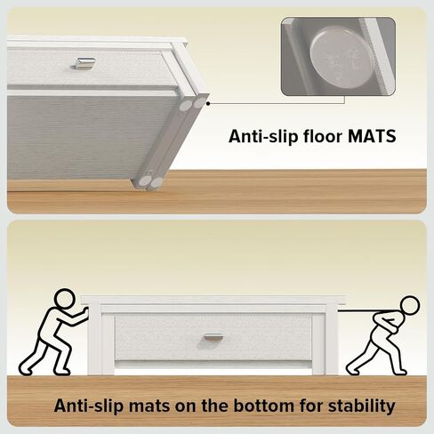 WOHOMO Dual Monitor Stand Riser with Drawers, Desk Organizers for 2 Monitors, Desktop Storage Stand for Computer,Laptop,White in Saudi Arabia