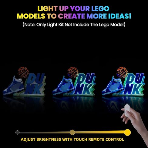 مجموعة مصباح LED تمت ترقيتها متوافقة مع مجموعة بناء LEGO X Nike Dunk ، إصدار RC متوافق مع LEGO 43008 (نموذج غير متضمن) in Saudi Arabia