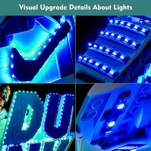 مجموعة الضوء المتوافقة مع LEGO 43008 Nike Dunk X - لا يوجد طراز فقط ضوء ، إكسسوارات LED متوافقة مع LEGO 43008 (إصدار RC) in Kuwait