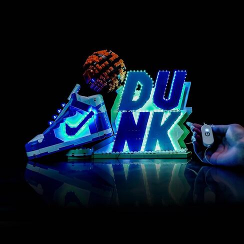 مجموعة الضوء المتوافقة مع LEGO 43008 Nike Dunk X - لا يوجد طراز فقط ضوء ، إكسسوارات LED متوافقة مع LEGO 43008 (إصدار RC) in Kuwait
