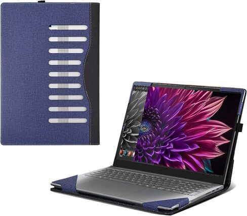 Laptop Cover for Lenovo Yoga Pro 9i (16″ Intel) Laptop All-Inclusive Drop-Proof Case 16inches PU Leather Inner Pocket Cover (Dark Grey) in Saudi Arabia