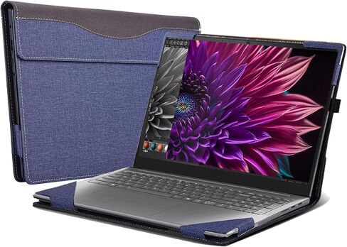 Laptop Cover for Lenovo Yoga Pro 9i (16″ Intel) Laptop All-Inclusive Drop-Proof Case 16inches PU Leather Inner Pocket Cover (Dark Grey) in Saudi Arabia