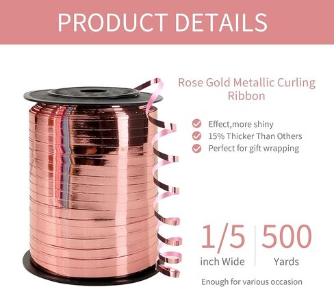 500 Yard Iridescent Blue Curling Ribbon, 1/5" Wide Holographic Christmas Curling Ribbons for Gift Wrapping, Balloon String, Wedding Birthday Party Decor, Florist Flower Crafting (1 Roll) in Saudi Arabia