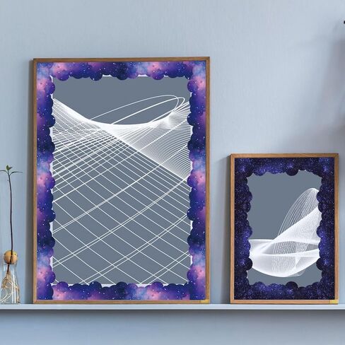 Space Bulletin Board Borders, Space Theme Classroom Decorations, 84ft Galaxy Classroom Decor Rocket Starry Sky Scalloped Borders for Teacher Back to School Classroom Door Wall Decor, 4 Patterns in Saudi Arabia