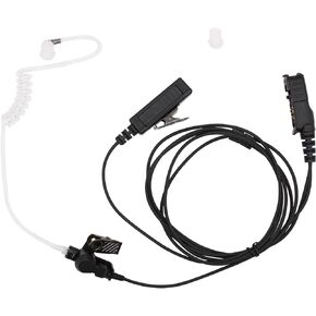 Acoustic Tube Earpiece Compatible for Motorola XPR3300e XPR3500e XPR3300 XPR3500 XPR3000 XPR3000e DP2400 DP2600 DEP550 MTP3250 XIR P6600 XiR P6620 Radio Headset PTT Mic (1 Pack)