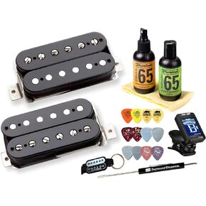 Seymour Duncan Vintage Blues Matched Pickup Set Bundle with True Tune tuner, Dunlop care kit, picks SH-1n '59 SH-1b '59 11108-05-B