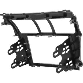 KIMISS Car Radio Fascia Panel, 2‑Din Radio Fascia Car Stereo Navigation Refitted Panel Kit Frame Fit for Vios Belta Yaris Sedan