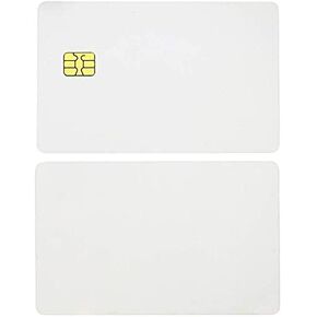 10 Pack SLE 4442 Chip Cards, Blank Smart intelligent Card Contact IC Card, ISO 7816 Contact Smart Card, Contact Chip PVC Card for Hotel Key Card/Access Control System