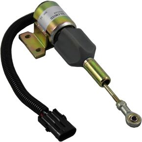 3932529 3932700 SA-4756-12 SA-4891-12 3932329 Fuel Shut Off Solenoid Valve 12V for Cummins 6BT 4BT 5.9L Engine 1150H 550G Dozer