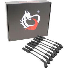 DRAGON FIRE PERFORMANCE Direct Fit OEM Replacement Spark Plug Wire Set Compatible With 1999-2013 Chevrolet GMC Cadillac Hummer 4.8L 5.3L 6.0L 6.2L V8 Replaces 9748HH 9748RR Oem Fit PWJ296-OES