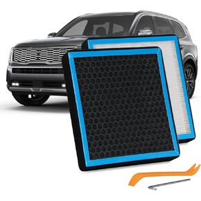 CF10735 Cabin Air Filter HEPA Air Conditioner with Activated Carbon Replacement Cabin Air Filter Accessories Compatible with KIA HYUNDAI GENESIS STINGER 2018-2024