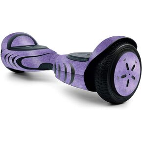 MightySkins Glossy Glitter Skin for Tomoloo Hoverboard Self Balancing Scooter - Purple Airbrush | Protective, Durable High-Gloss Glitter Finish | Easy to Apply and Change Style | Made in The USA