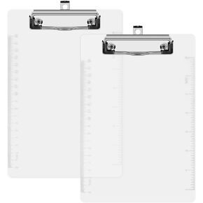 2 حزمة من البلاستيك الشفاف للحافظة البلاستيكية الصغيرة للمذكرات مقاس 6 × 9 بوصة من الأكريليك مع مشبك منخفض وحلقة تعليق للفصول الدراسية المحمولة للأطفال وحجم الكلية in Kuwait