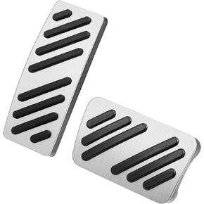 X AUTOHAUX Aluminium Alloy Automatic Brake Pedal Pad Gas Accelerator Pedal Cover Kit for Cadillac XT4 XT5 XT6 2014-2021 Black in Saudi Arabia