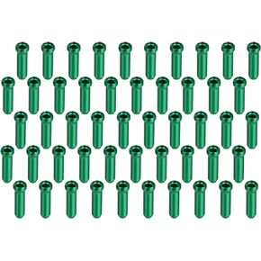 X AUTOHAUX 50pcs Bike Brake Cable Cap Bicycle Bike Shifter Brake Gear Inner Cable Cap End Tips Crimps Green