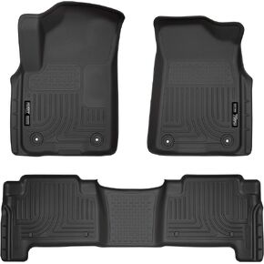 Husky Liners - Weatherbeater | Fits 2019 - 2024 Infiniti QX80/Nissan Armada - Front & 2nd Row Liner - Black, 4 pc.| 95671