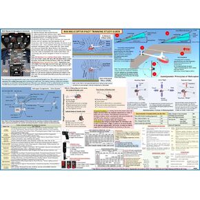 R-44 (Robinson 44) Helicopter Pilot Training Study Guide (Poster, Size 27 x 19 In)