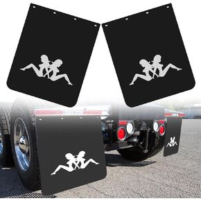 Mud Flaps for Semi Trucks 24 ''X30'' Heavy-Duty Trailer Truck Mud Flap Polymer Semi Mud Flaps for Freightliner Kenworth Peterbilt International Mud Guards Splash Flaps