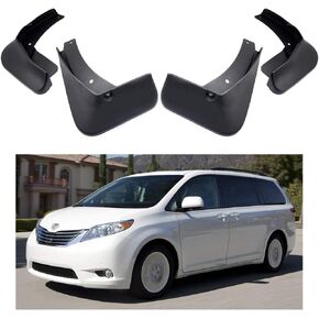 Car Mudguard Fender Mud Flaps Splash Guards Compatible with Toyota Sienna 2011-2017 12 13 14 15 16