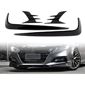 AKASAKA Front Fog Light Eyebrow Lamp Cover Front Bumper Trim Fit for Honda Accord 2018 2019 2020