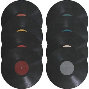 8pcs Vinyl Record Decoration Hip Hop Poster Rustic Home Decor French Decor Disco Party Decorations Record Disc Wall Decor Record Vinyl Records for Wall Decor Wall Ornaments Pvc Cd