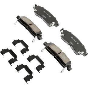 ACDelco Gold 17D883CHF1 Ceramic Rear Disc Brake Pad Kit with Clips