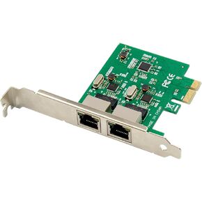 DriverGenius 2-Port Dual Profile PCI Express PCIe Gigabit Network Server بطاقة محول الشبكة - PCIe NIC in Kuwait