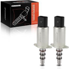 A-Premium 2-PC Engine Variable Valve Timing (VVT) Solenoid Compatible with BMW M5 2006-2010, M6 2006-2010, 5.0L, Replace# 11367836741, 11367839847