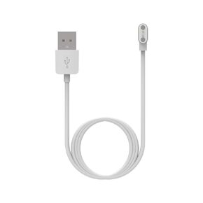 Smart Watch Charger Magnetic 2 Pin Intended for KEEPONFIT ID Sport01 Watch Charger 1.6ft USB Flexible Magnetic Charging Cord Cable for KEEPONFIT ID Sport01 Replacement Charger (Black&White)